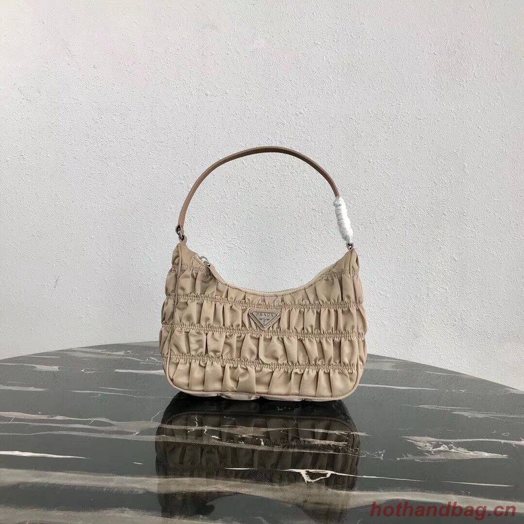 Prada Nylon and Saffiano leather mini bag 1NE204 Apricot Prada Nylon and Saffiano leather mini bag 1NE204 Apricot