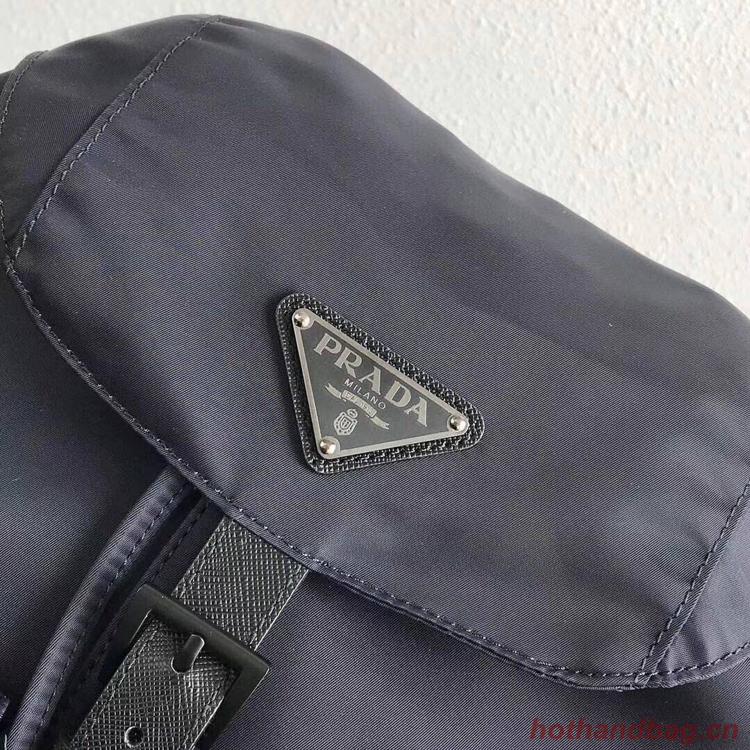 Prada Re-Nylon backpack 1BZ811 black&orange Prada Re-Nylon backpack 1BZ811 black&orange