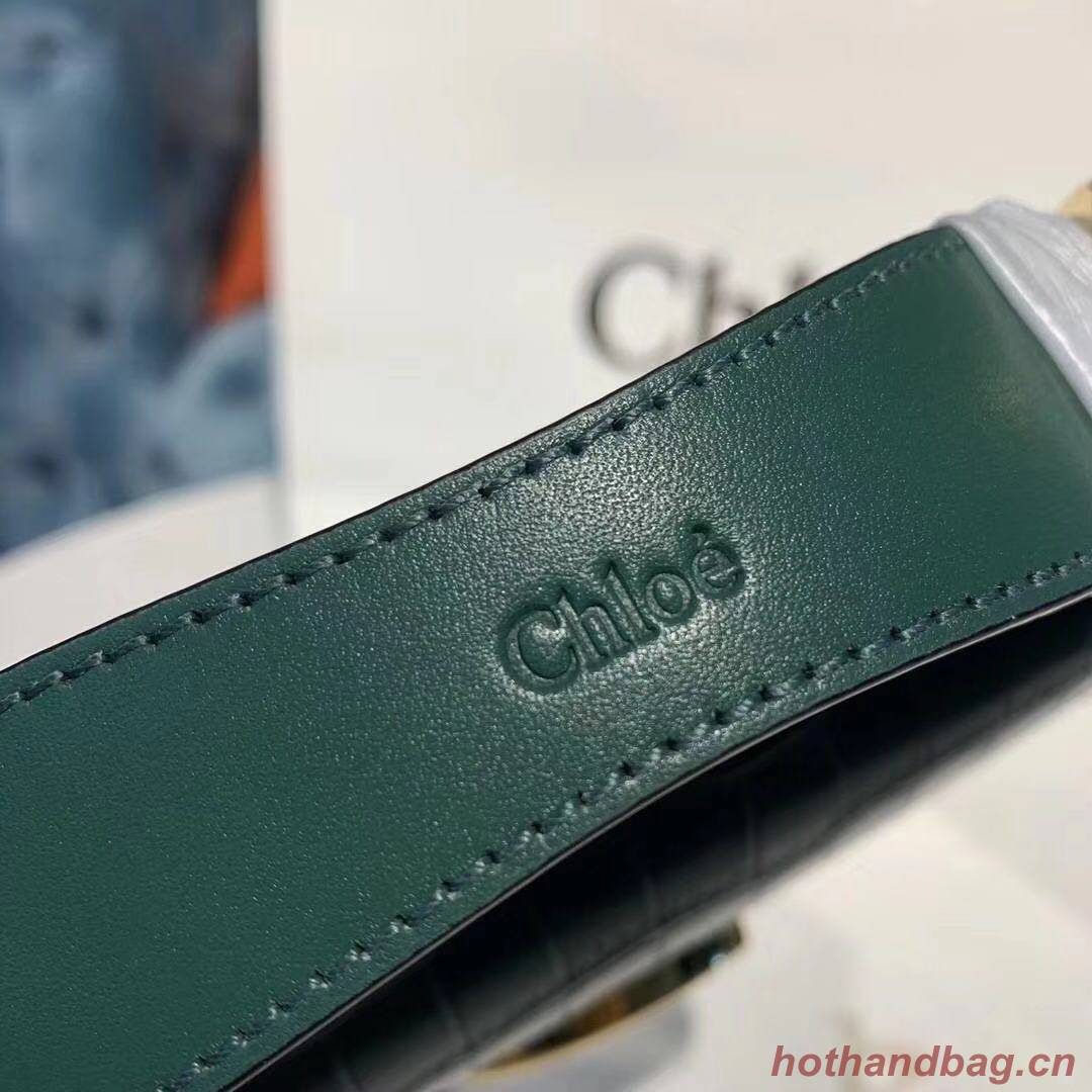 Chloe Original Crocodile skin Leather Top Handle Small Bag 3S030 Black Chloe Original Crocodile skin Leather Top Handle Small Bag 3S030 Black