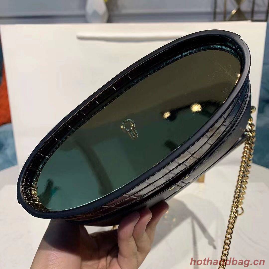 Chloe Original Crocodile skin Leather Top Handle Small Bag 3S030 black Chloe Original Crocodile skin Leather Top Handle Small Bag 3S030 black