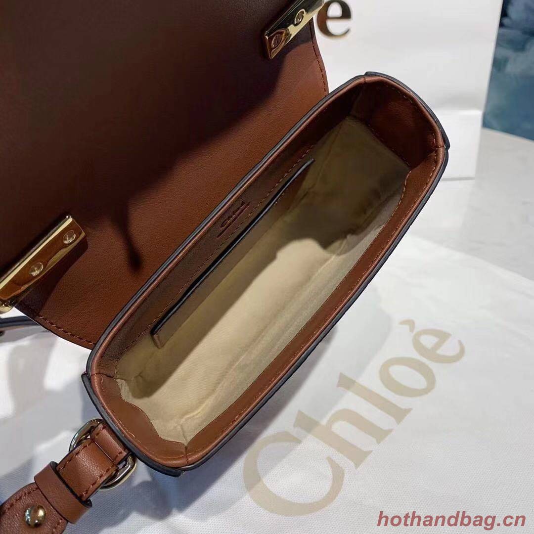 Chloe Original Crocodile skin Leather Top Handle Small Bag 3S030 brown Chloe Original Crocodile skin Leather Top Handle Small Bag 3S030 brown