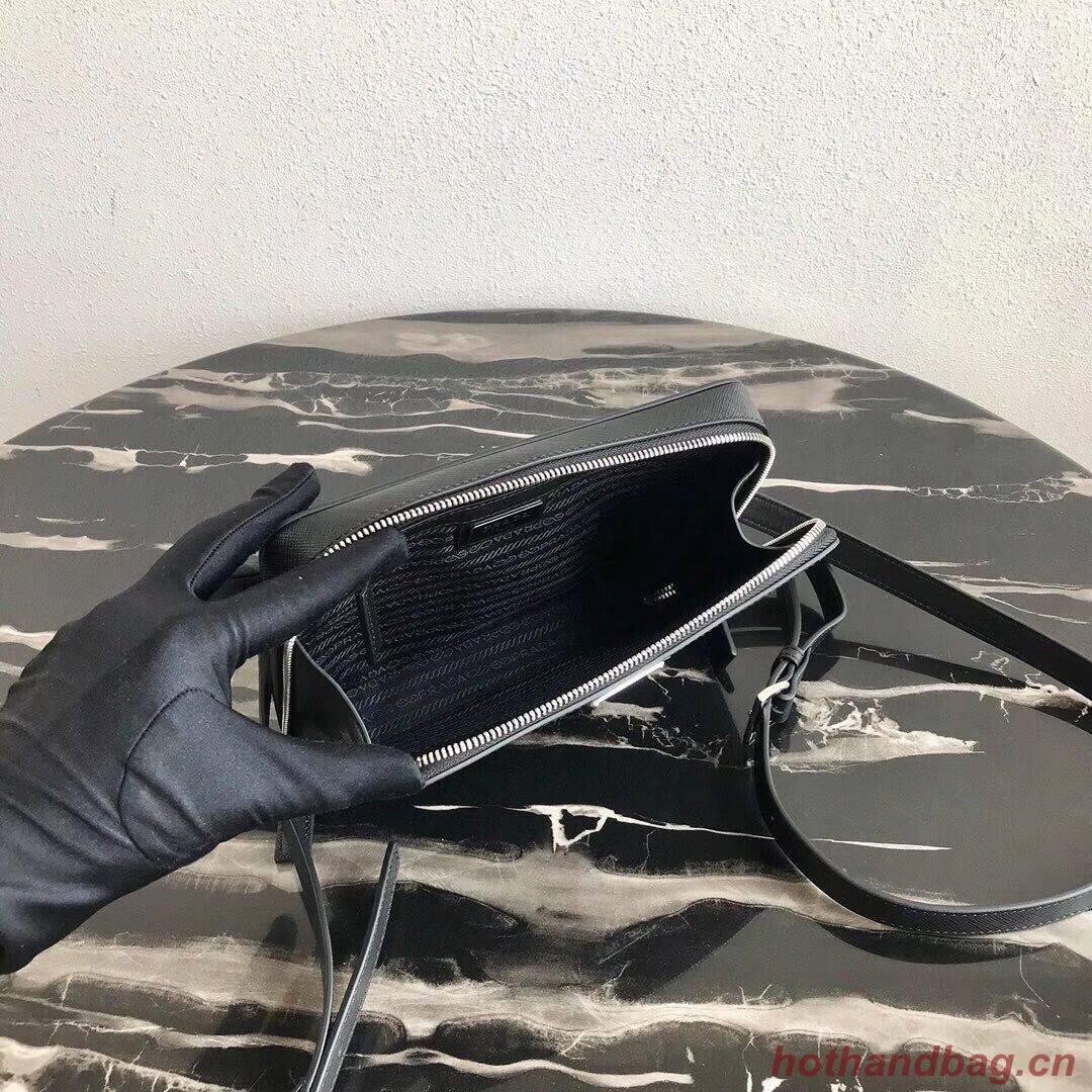 Prada Saffiano leather backpack 2VZ038 black Prada Saffiano leather backpack 2VZ038 black