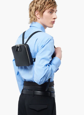 Prada Saffiano leather backpack 2VZ038 black Prada Saffiano leather backpack 2VZ038 black