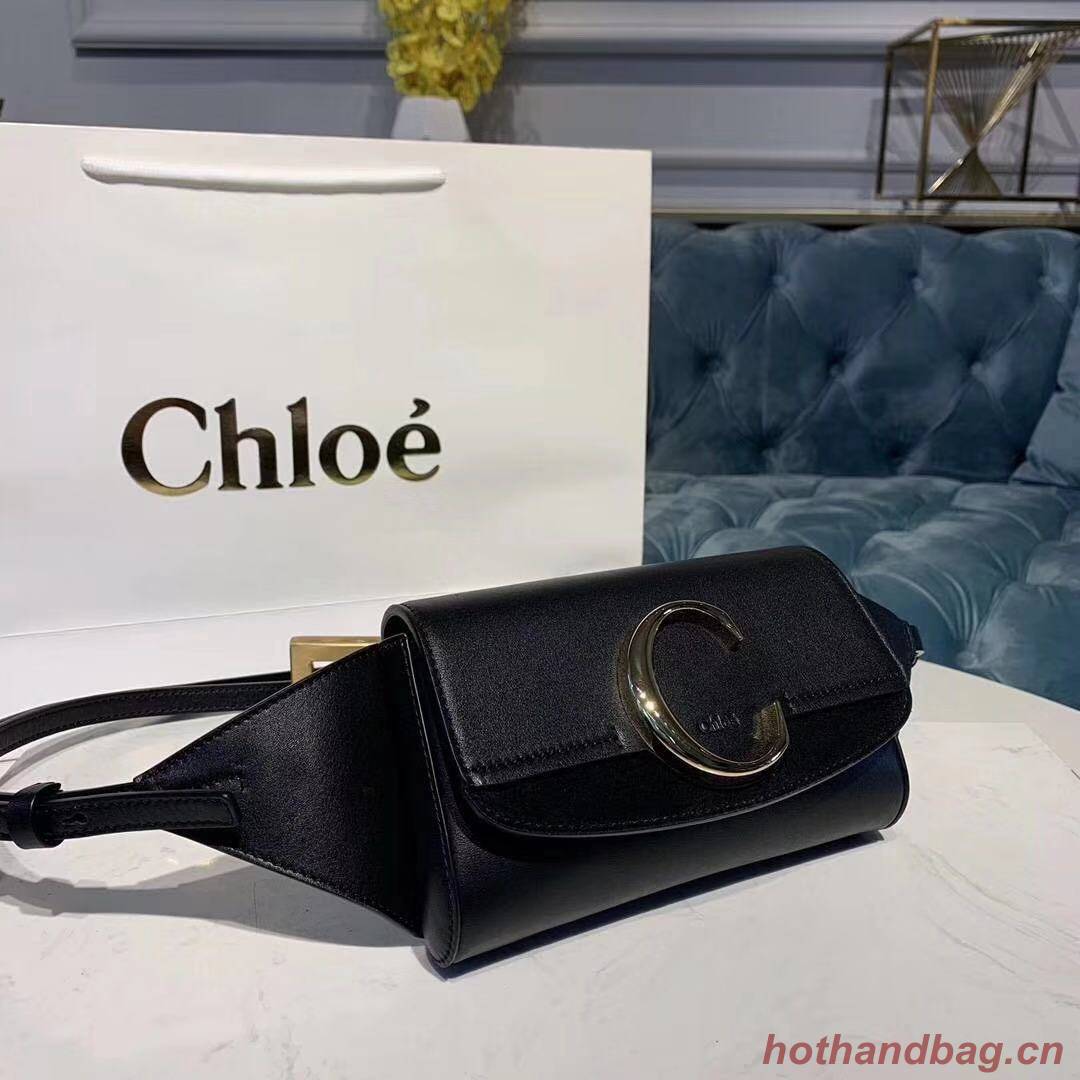 Chloe Original Leather Belt Bag 3S036 black Chloe Original Leather Belt Bag 3S036 black