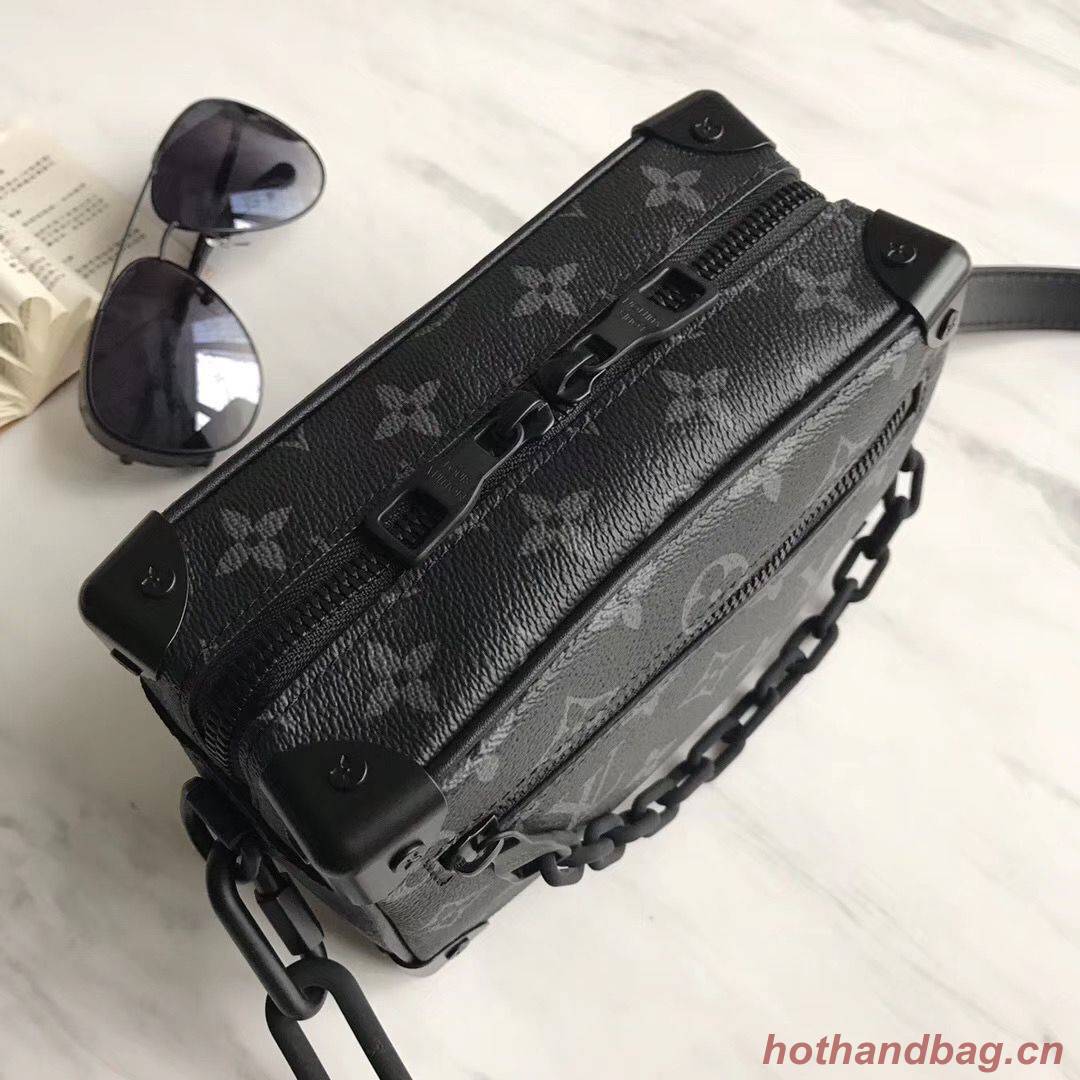 Louis Vuitton Monogram Canvas Original Leather Mini Soft Trunk M44480 Black Louis Vuitton Monogram Canvas Original Leather Mini Soft Trunk M44480 Black