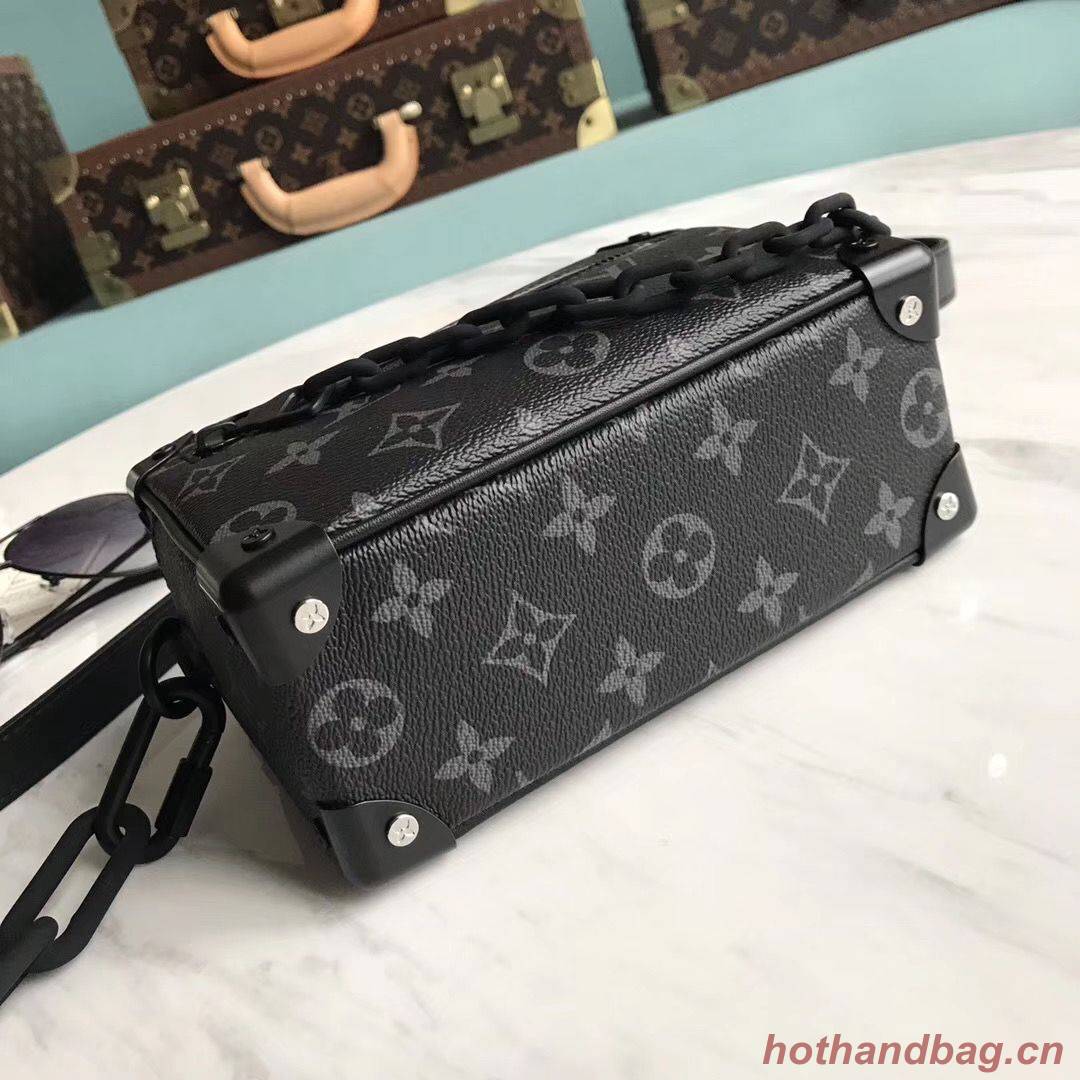 Louis Vuitton Monogram Canvas Original Leather Mini Soft Trunk M44480 Black Louis Vuitton Monogram Canvas Original Leather Mini Soft Trunk M44480 Black
