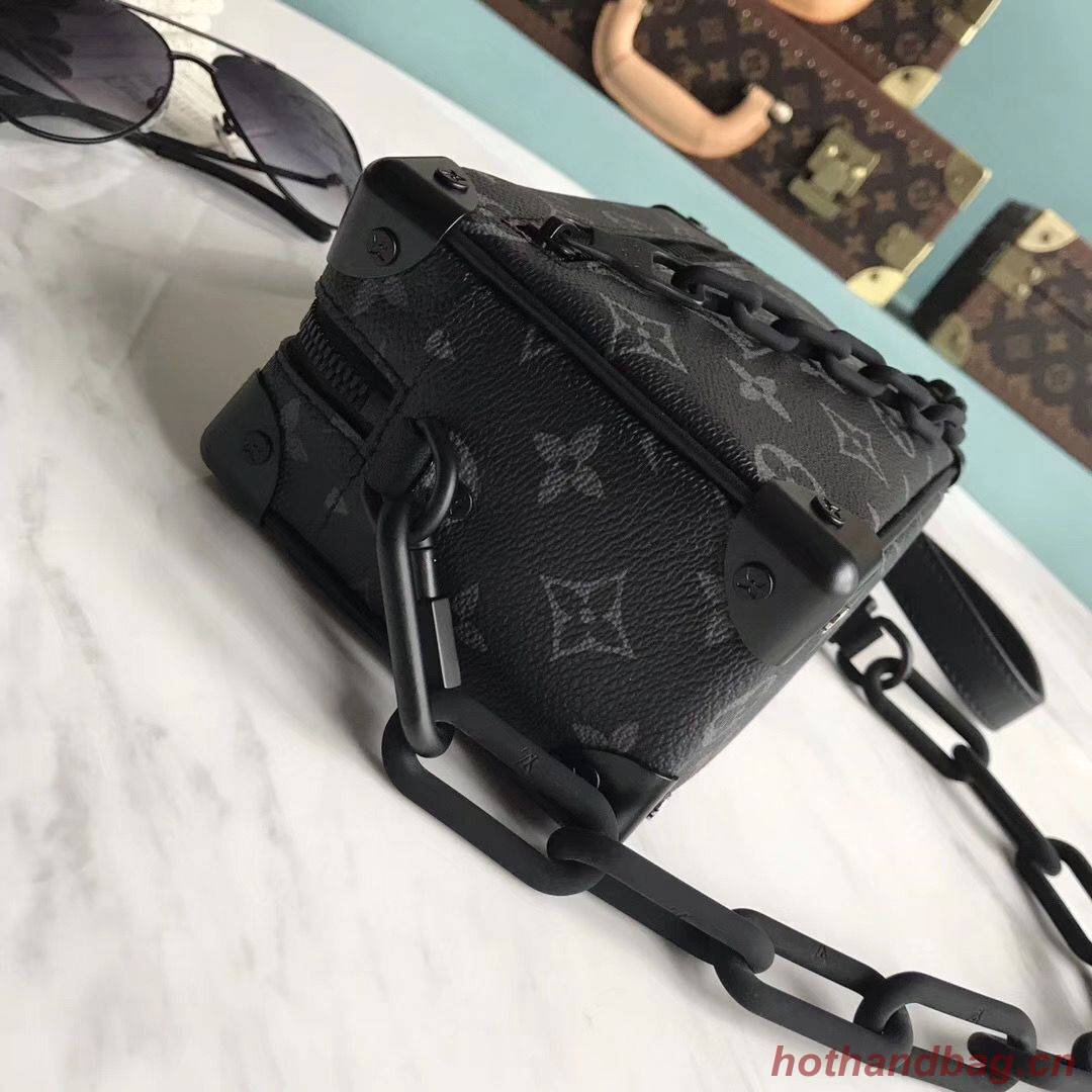 Louis Vuitton Monogram Canvas Original Leather Mini Soft Trunk M44480 Black Louis Vuitton Monogram Canvas Original Leather Mini Soft Trunk M44480 Black