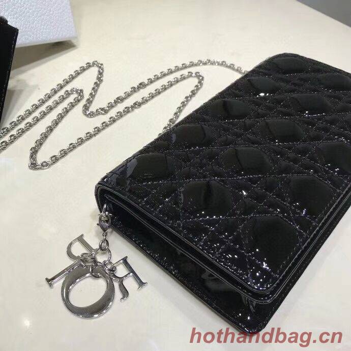 LADY DIOR CALFSKIN WALLET C9025A black