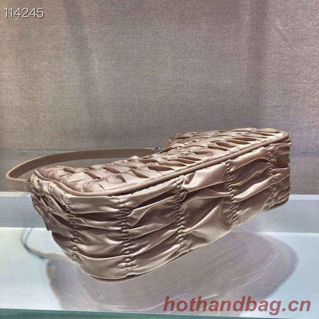 Prada Nylon and Saffiano leather mini bag 1NE204 apricot