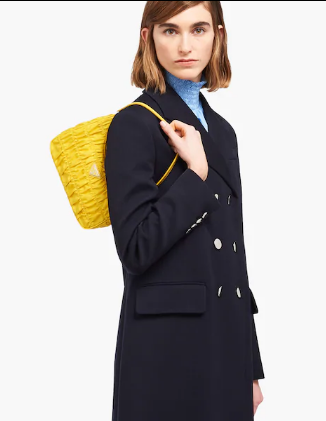 Prada Nylon and Saffiano leather mini bag 1NE204 yellow Prada Nylon and Saffiano leather mini bag 1NE204 yellow