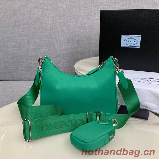Prada Re-Edition 2005 nylon shoulder bag 1BH204 green Prada Re-Edition 2005 nylon shoulder bag 1BH204 green