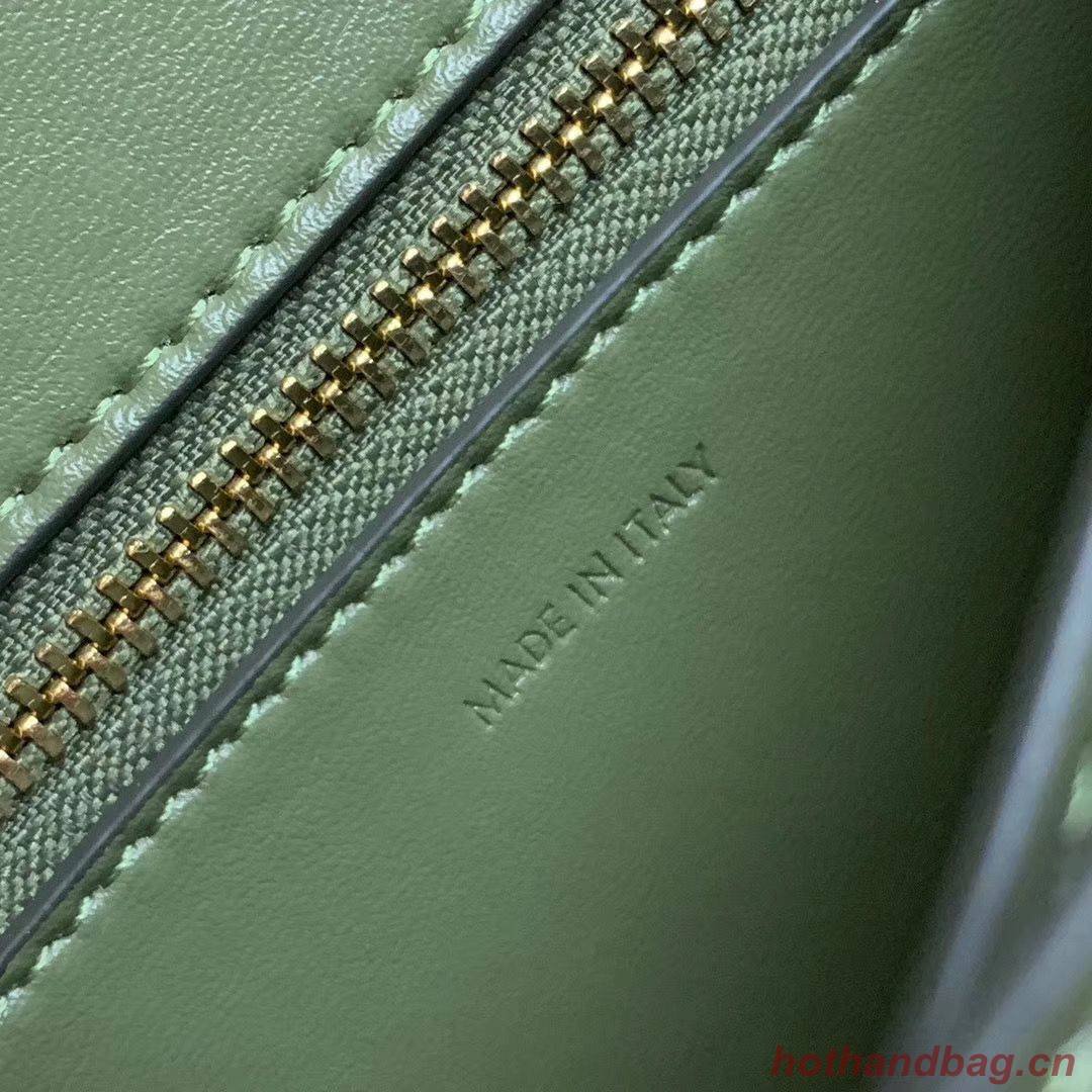 Celine Classic Box Teen Flap Bag Original Calfskin Leather 3379 Green Celine Classic Box Teen Flap Bag Original Calfskin Leather 3379 Green