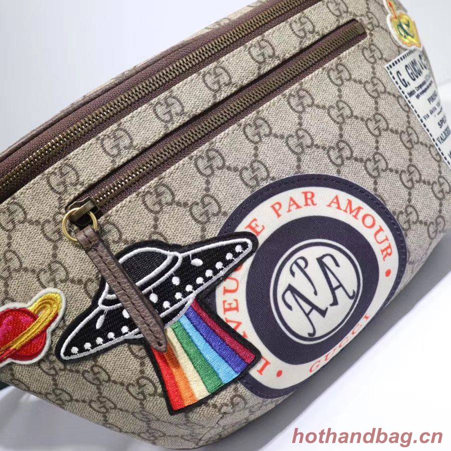 Gucci Night Courrier soft GG Supreme Original Qaility belt bag 529711 brown Gucci Night Courrier soft GG Supreme Original Qaility belt bag 529711 brown
