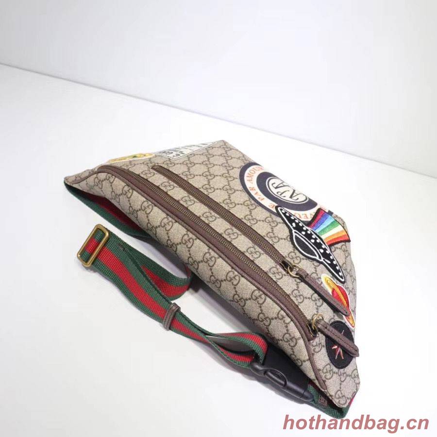 Gucci Night Courrier soft GG Supreme Original Qaility belt bag 529711 brown Gucci Night Courrier soft GG Supreme Original Qaility belt bag 529711 brown