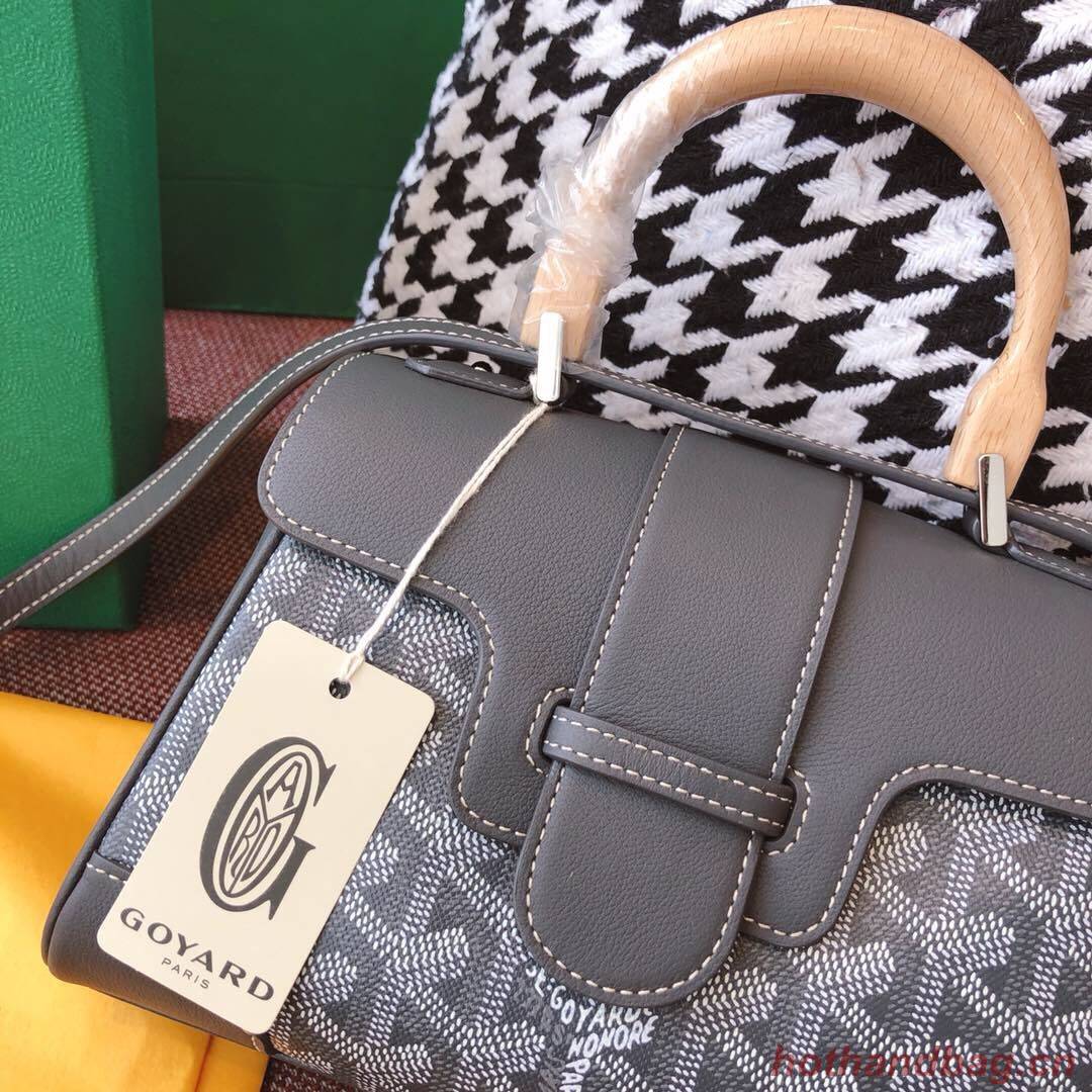 Goyard Y Doodling Calfskin Leather Tote Bag 99588 grey Goyard Y Doodling Calfskin Leather Tote Bag 99588 grey