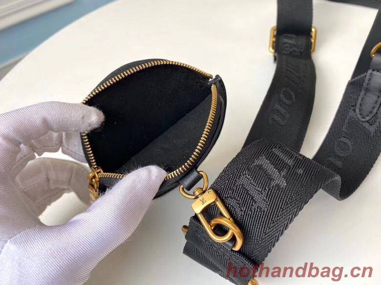 LOUIS VUITTON NEW WAVE Originl Leather Shoulder Bag M56466 Black LOUIS VUITTON NEW WAVE Originl Leather Shoulder Bag M56466 Black