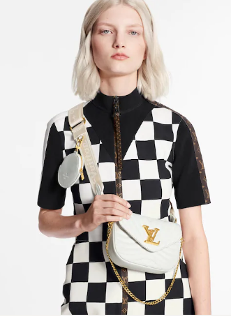 Louis Vuitton Original NEW WAVE MULTI-POCHETTE M56461 white Louis Vuitton Original NEW WAVE MULTI-POCHETTE M56461 white