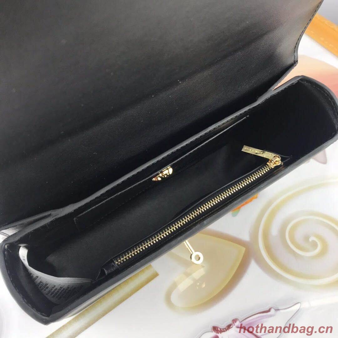 Versace Calfskin Leather Shoulder Bag VS199 Black Versace Calfskin Leather Shoulder Bag VS199 Black