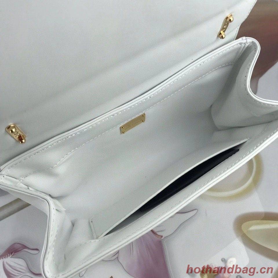 Dolce & Gabbana Original Leather Shoulder Bag BB6315 White Dolce & Gabbana Original Leather Shoulder Bag BB6315 White