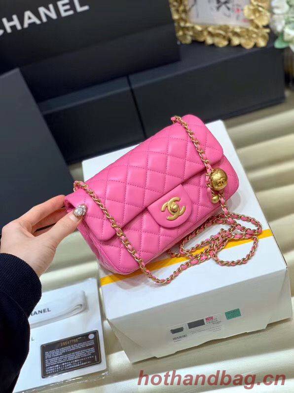 Chanel MINI Flap Bag Original Sheepskin Leather AS1787 Pink Chanel MINI Flap Bag Original Sheepskin Leather AS1787 Pink