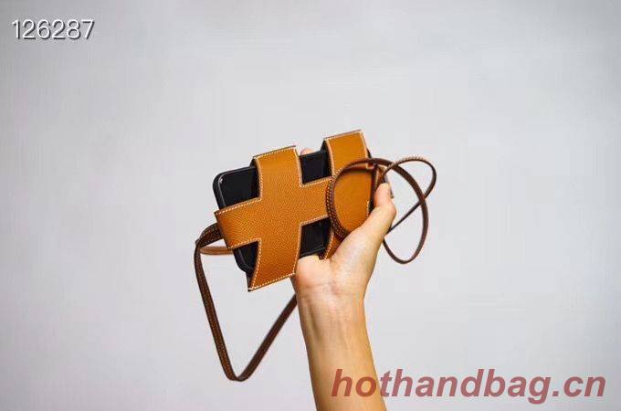 Hermes iPhone 11 pro Case Bag Original Leather H6698 Brown Hermes iPhone 11 pro Case Bag Original Leather H6698 Brown