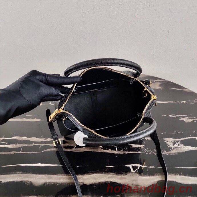 Prada Deer skin bag tote 1BC145 black Prada Deer skin bag tote 1BC145 black