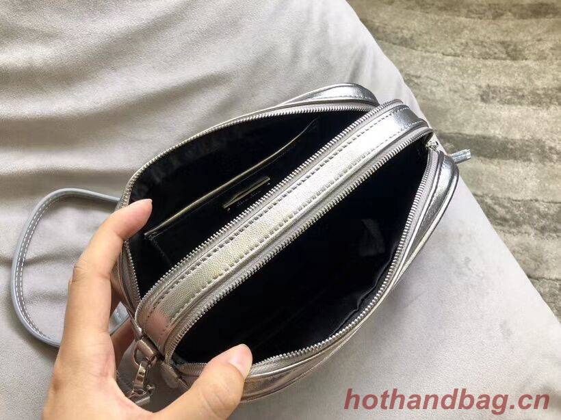 miu miu Matelasse Nappa Leather Shoulder Bag 5BH539A Silver miu miu Matelasse Nappa Leather Shoulder Bag 5BH539A Silver