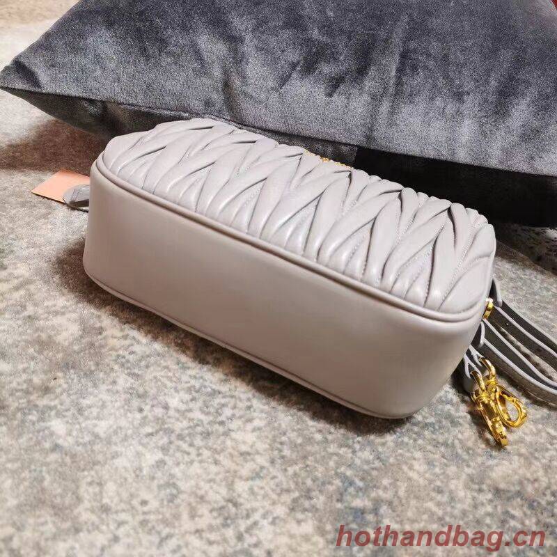 miu miu Matelasse Nappa Leather Shoulder Bag 5BH539A grey miu miu Matelasse Nappa Leather Shoulder Bag 5BH539A grey