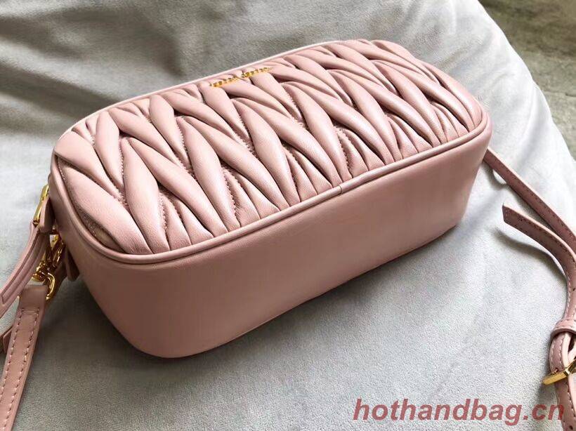 miu miu Matelasse Nappa Leather Shoulder Bag 5BH539A pink miu miu Matelasse Nappa Leather Shoulder Bag 5BH539A pink