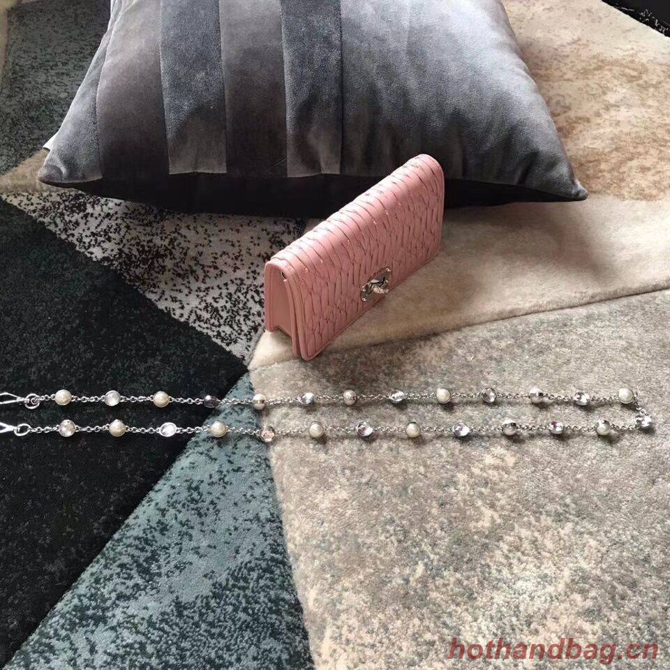 miu miu Matelasse Nappa Leather Shoulder Bag 5DH044A pink miu miu Matelasse Nappa Leather Shoulder Bag 5DH044A pink