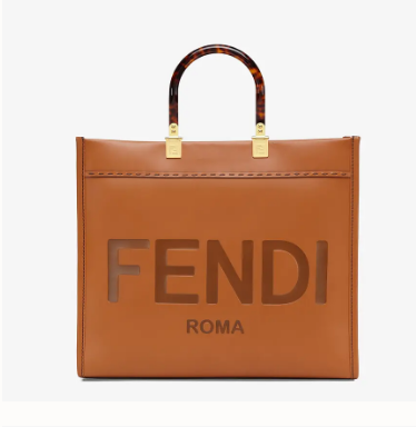 FENDI SUNSHINE MEDIUM brown leather shopper 8BH386A FENDI SUNSHINE MEDIUM brown leather shopper 8BH386A
