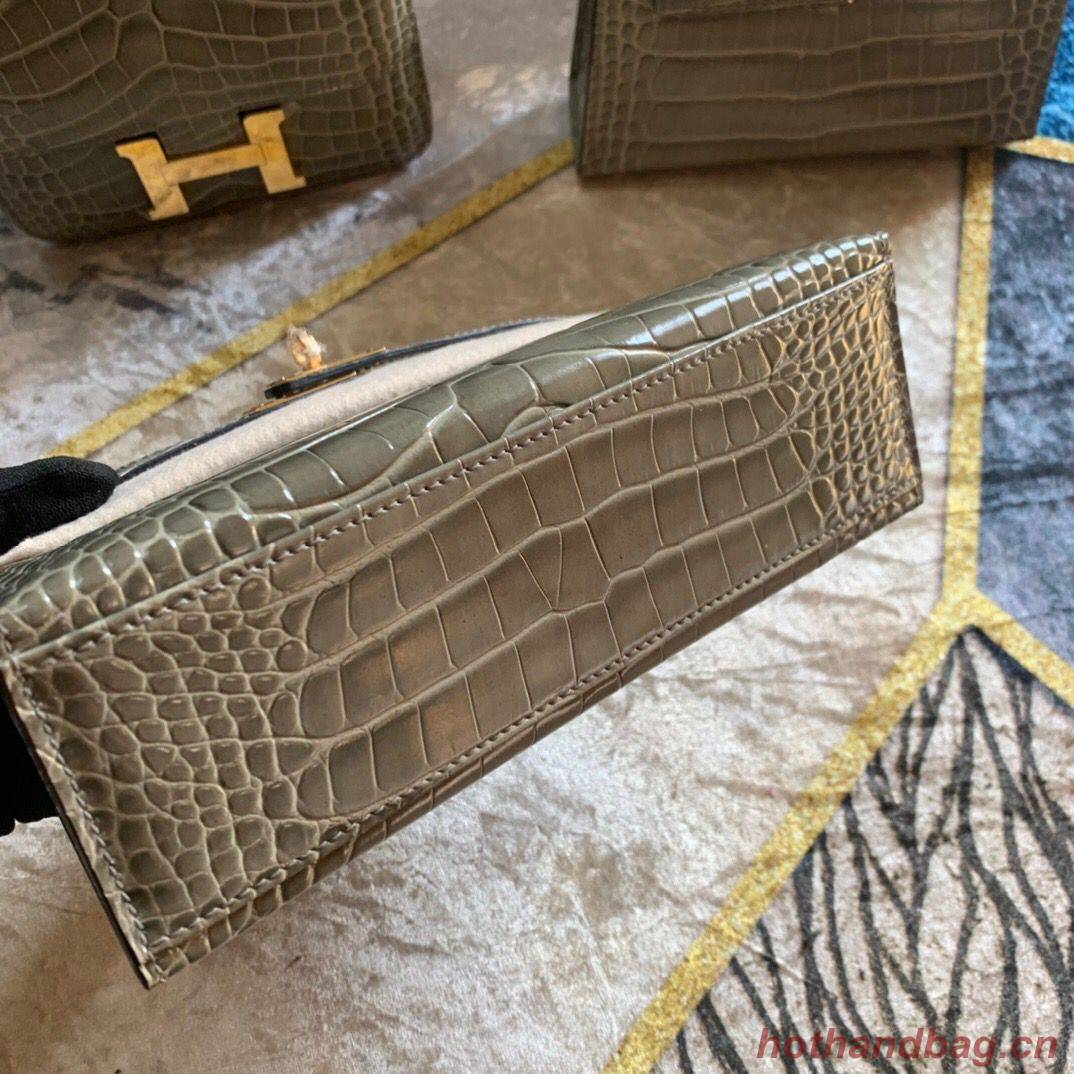 Hermes Kelly 22cm Tote Bag Original Leather KL22 gray Hermes Kelly 22cm Tote Bag Original Leather KL22 gray