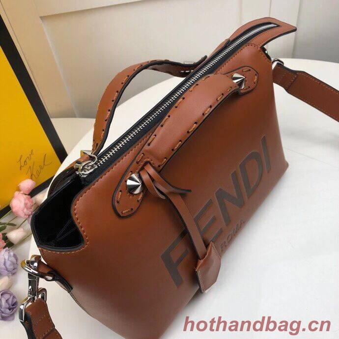 FENDI MEDIUM BY THE WAY leather Boston bag 8BL146A Brown FENDI MEDIUM BY THE WAY leather Boston bag 8BL146A Brown