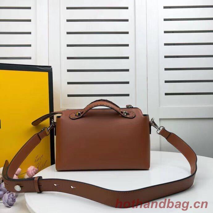 FENDI MEDIUM BY THE WAY leather Boston bag 8BL146A Brown FENDI MEDIUM BY THE WAY leather Boston bag 8BL146A Brown