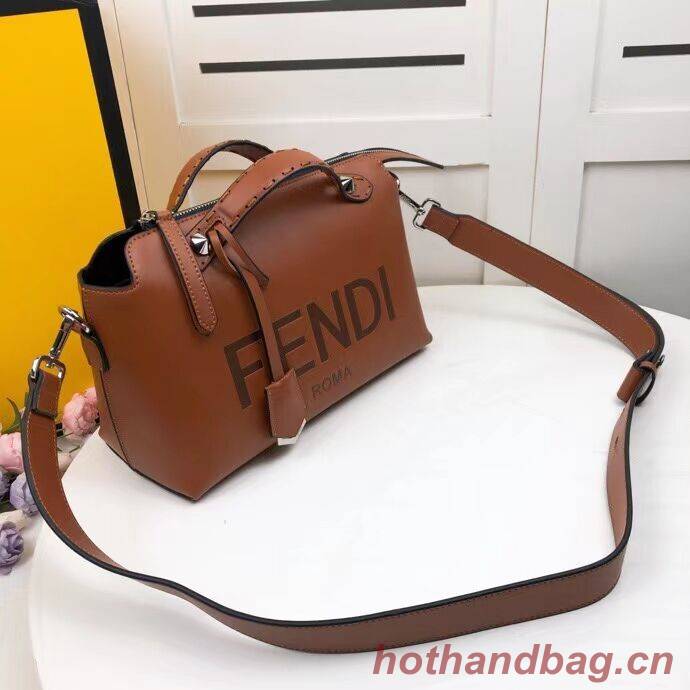 FENDI MEDIUM BY THE WAY leather Boston bag 8BL146A Brown FENDI MEDIUM BY THE WAY leather Boston bag 8BL146A Brown