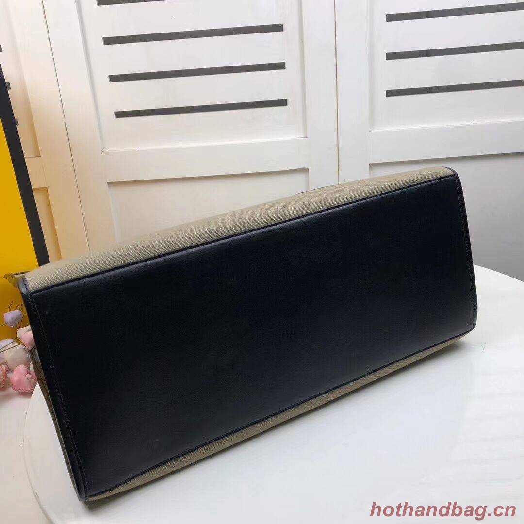 FENDI SUNSHINE LARGE Green flannel shopper 8BH372 FENDI SUNSHINE LARGE Green flannel shopper 8BH372