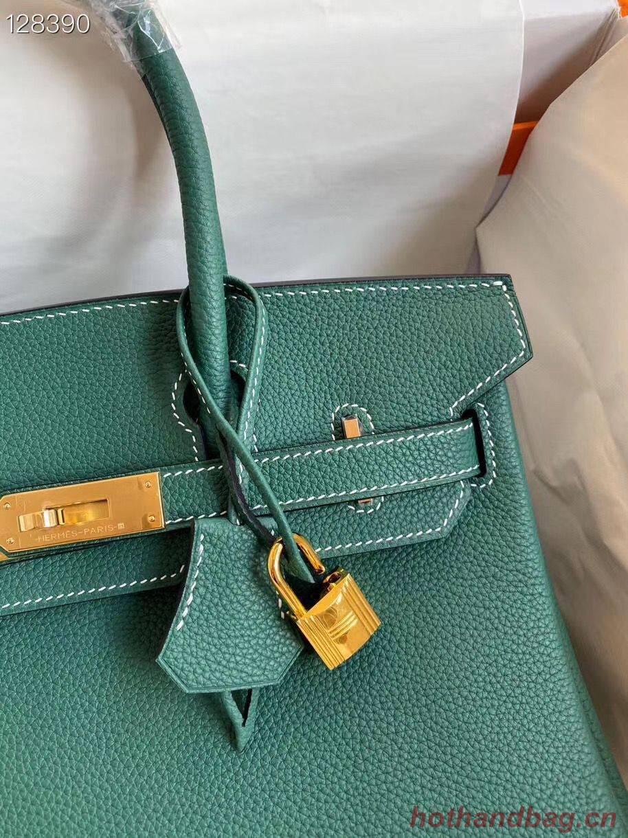 Hermes Birkin Bag Original Togo Leather 17825 Green Hermes Birkin Bag Original Togo Leather 17825 Green