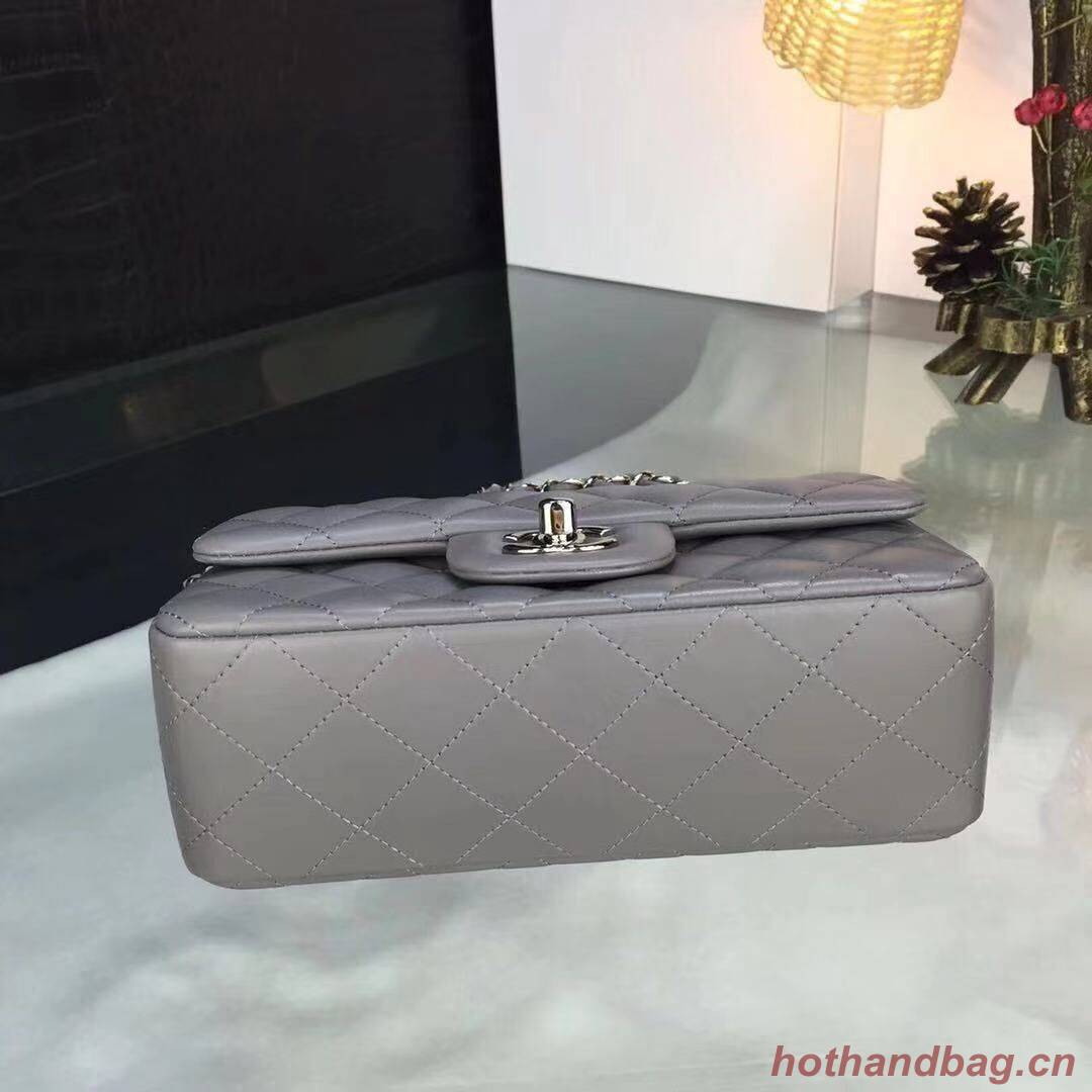 Chanel flap bag Gray A1116 Silver Chanel flap bag Gray A1116 Silver