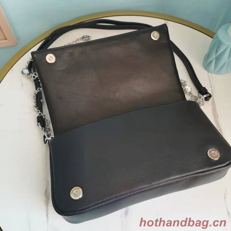 miu miu Matelasse Nappa Leather Shoulder Bag 5BT164 black miu miu Matelasse Nappa Leather Shoulder Bag 5BT164 black