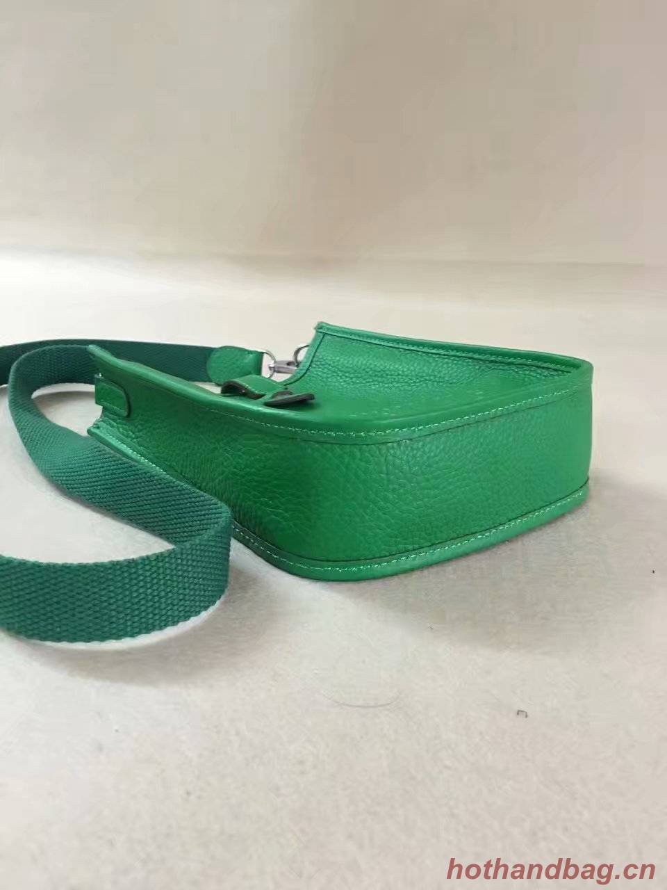 Hermes Evelyne original togo leather mini Shoulder Bag H15698 green Hermes Evelyne original togo leather mini Shoulder Bag H15698 green