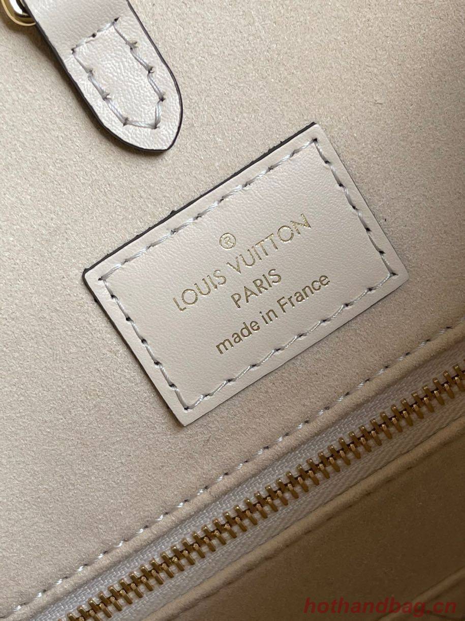 Louis Vuitton Original Onthego medium tote bag cream M45495 Brown Logo Louis Vuitton Original Onthego medium tote bag cream M45495 Brown Logo