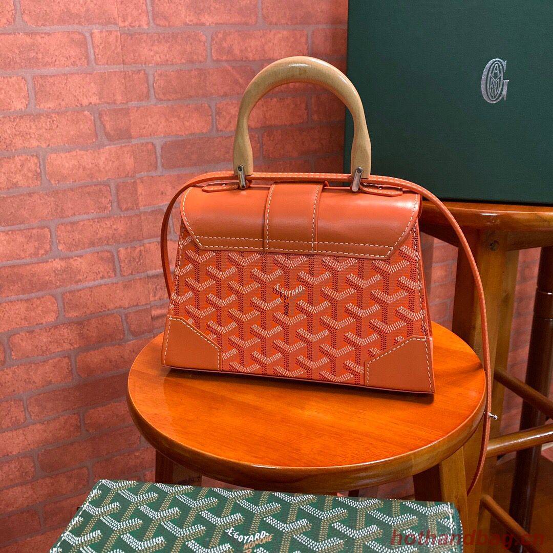 Goyard mini saigon tote bag 55632 Orange Goyard mini saigon tote bag 55632 Orange