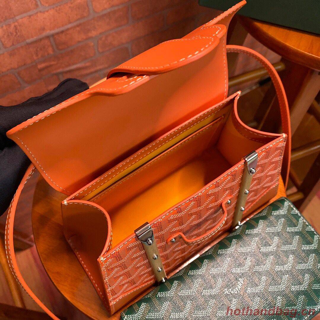 Goyard mini saigon tote bag 55632 Orange Goyard mini saigon tote bag 55632 Orange