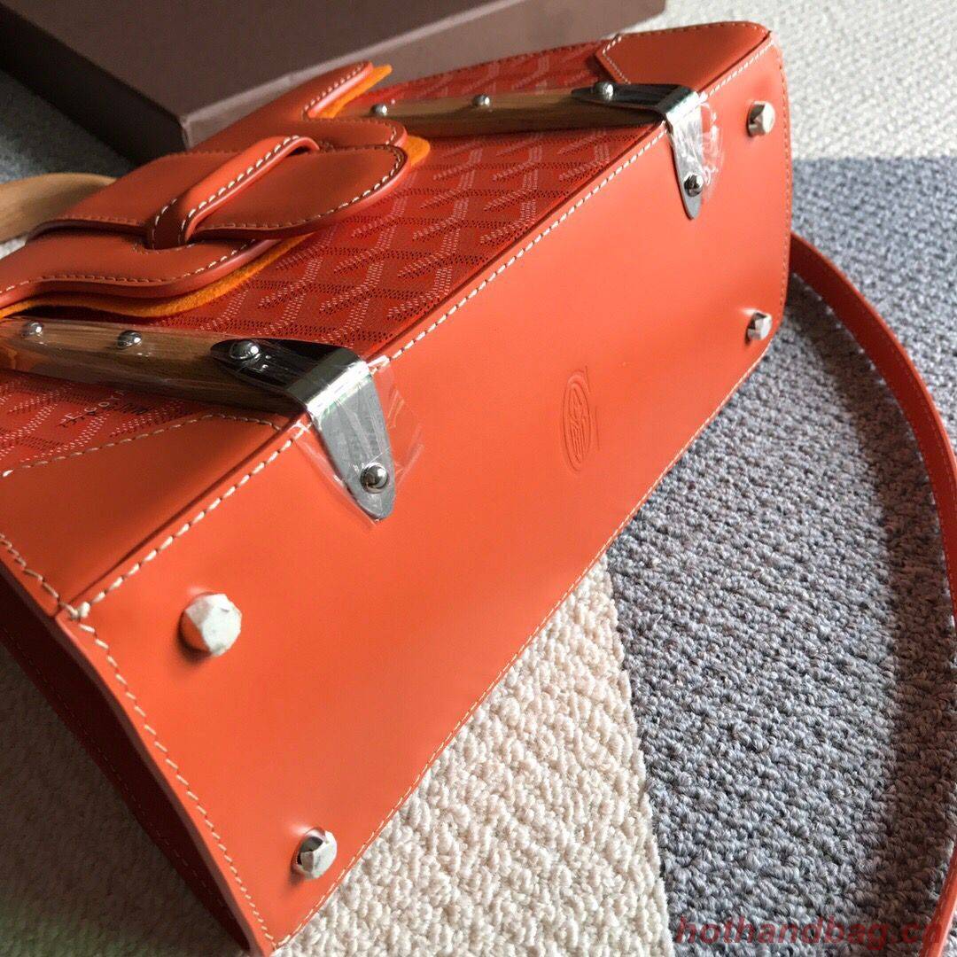 Goyard mini saigon tote bag 55633 Orange Goyard mini saigon tote bag 55633 Orange