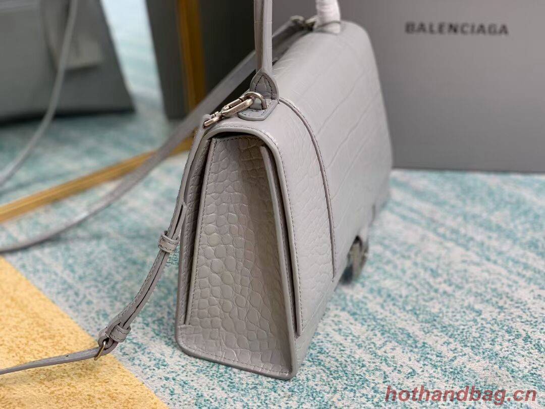 Balenciaga HOURGLASS MEDIUM TOP HANDLE BAG B108892E grey Balenciaga HOURGLASS MEDIUM TOP HANDLE BAG B108892E grey