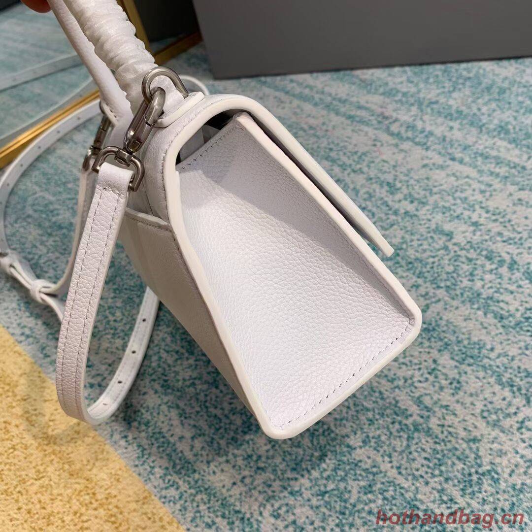Balenciaga HOURGLASS XS TOP HANDLE BAG Grained calsfkin B108896 white Balenciaga HOURGLASS XS TOP HANDLE BAG Grained calsfkin B108896 white