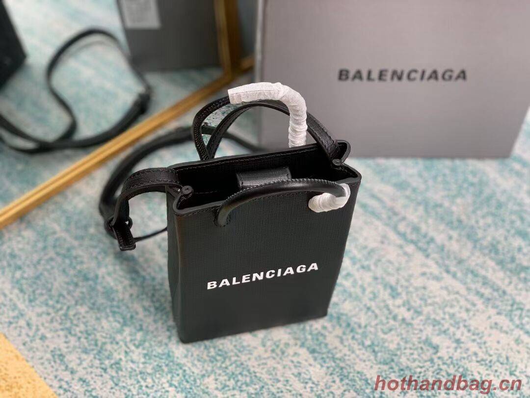 Balenciaga Original Leather Mini Shopper Bag B152865 black Balenciaga Original Leather Mini Shopper Bag B152865 black