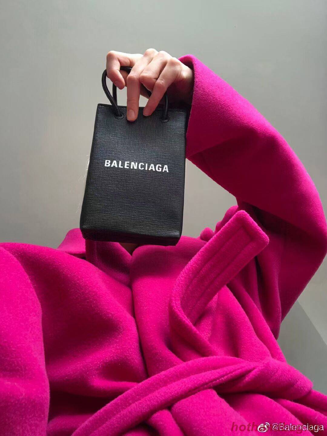 Balenciaga Original Leather Mini Shopper Bag B152865 black Balenciaga Original Leather Mini Shopper Bag B152865 black