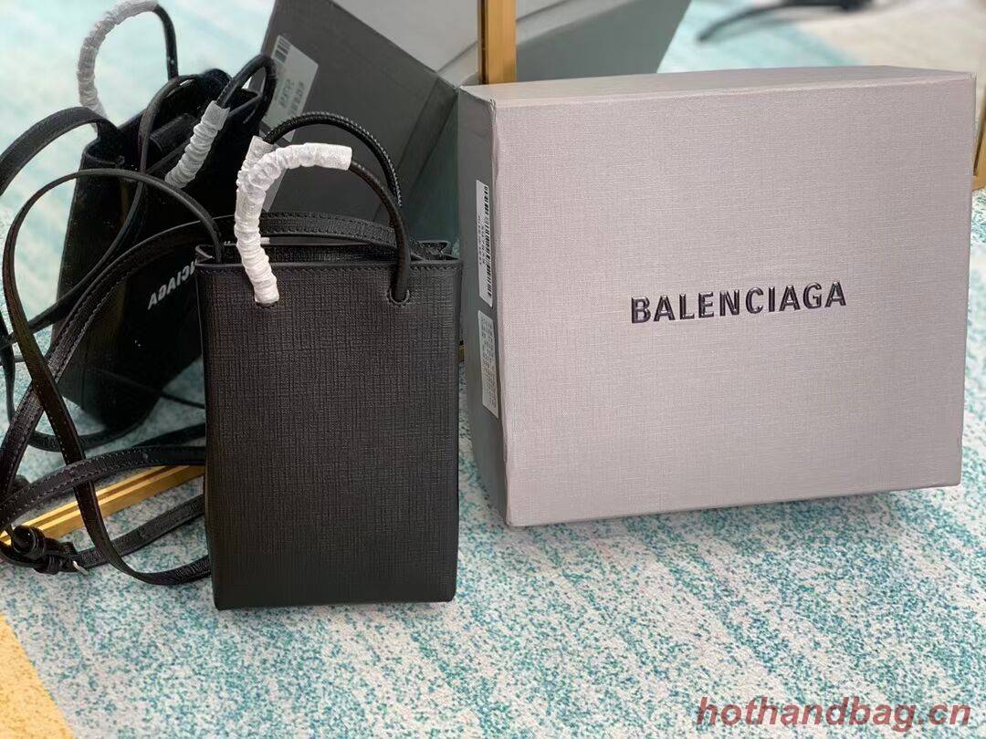Balenciaga Original Leather Mini Shopper Bag B152865 black Balenciaga Original Leather Mini Shopper Bag B152865 black