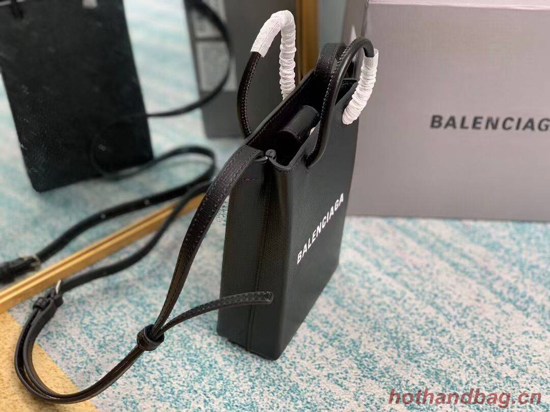 Balenciaga Original Leather Mini Shopper Bag B152865 black Balenciaga Original Leather Mini Shopper Bag B152865 black